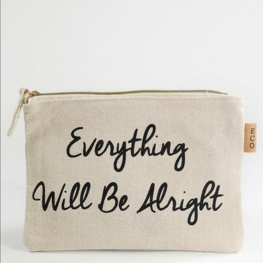 Everything Will Be Alright Make Up Bag - Picture 4 of 4